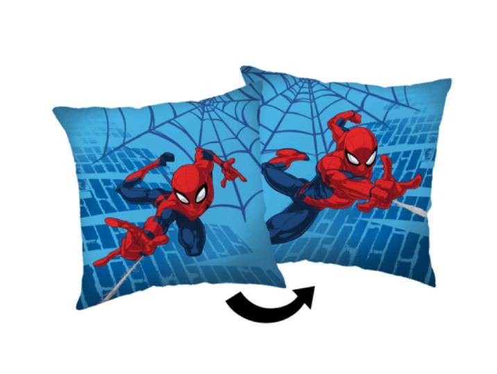 Spiderman sierkussen lichtblauw 40 x 40 cm