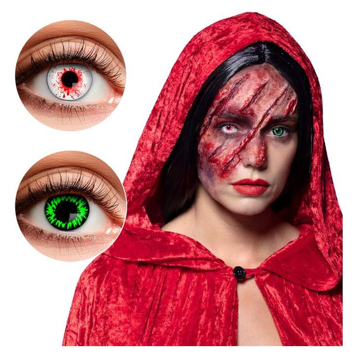 Boland 3 Monats Kontaktlinsen Duo Linsen Bloody Wolf 2 Farbig 2 Stück (640301)