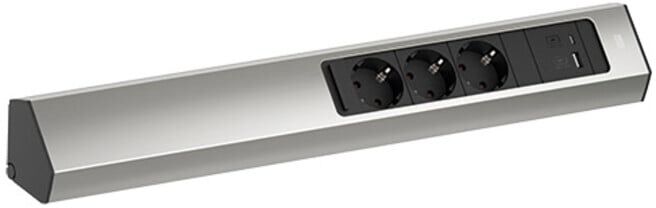 Bachmann Multiprise CASIA 2 m aspect acier inoxydable 932.006 (932.006)
