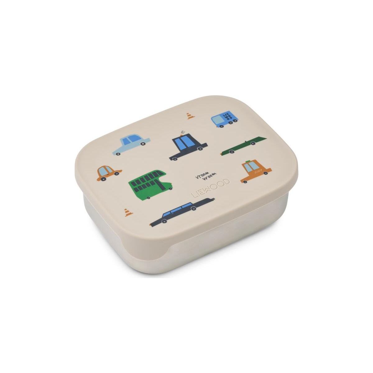Liewood Arthur Printed Lunchbox cars / sandy (2780) ONE SIZE LW14982-2780-ONE SIZE-CU
