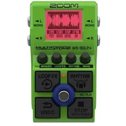 Zoom Effektgerät MS-90 LP+ Looper Pedal mit Kabel, Effektgerät, Grün