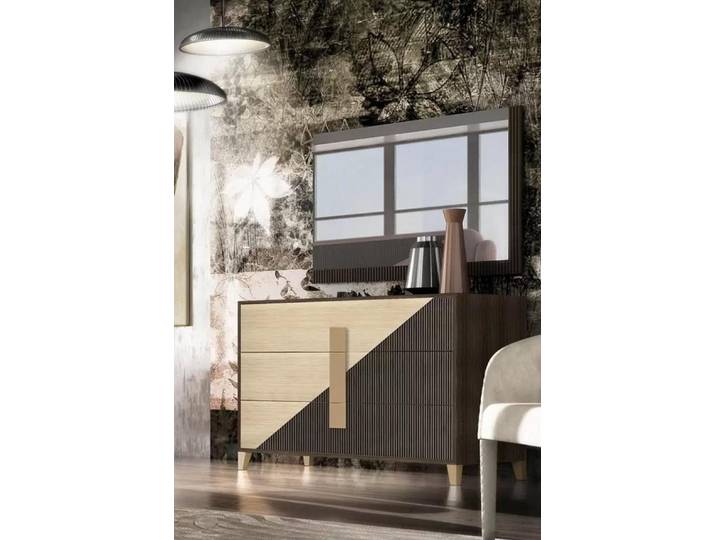 Xlmoebel Schubkastenkommode Braune Holzkommode im modernen Design von Claudio Saoncella (Kommode, 1 St., Kommode), Hergestellt in Europa