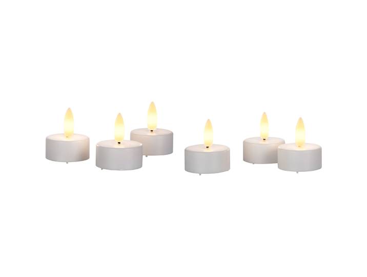 Teelicht Magic Candle weiss Kunststoff B 4 cm - LED - Teelicht