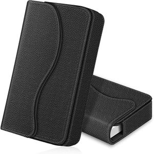 Fintie Visitenkartenetui Premium, schwarz, für 30 Karten, Kunstleder