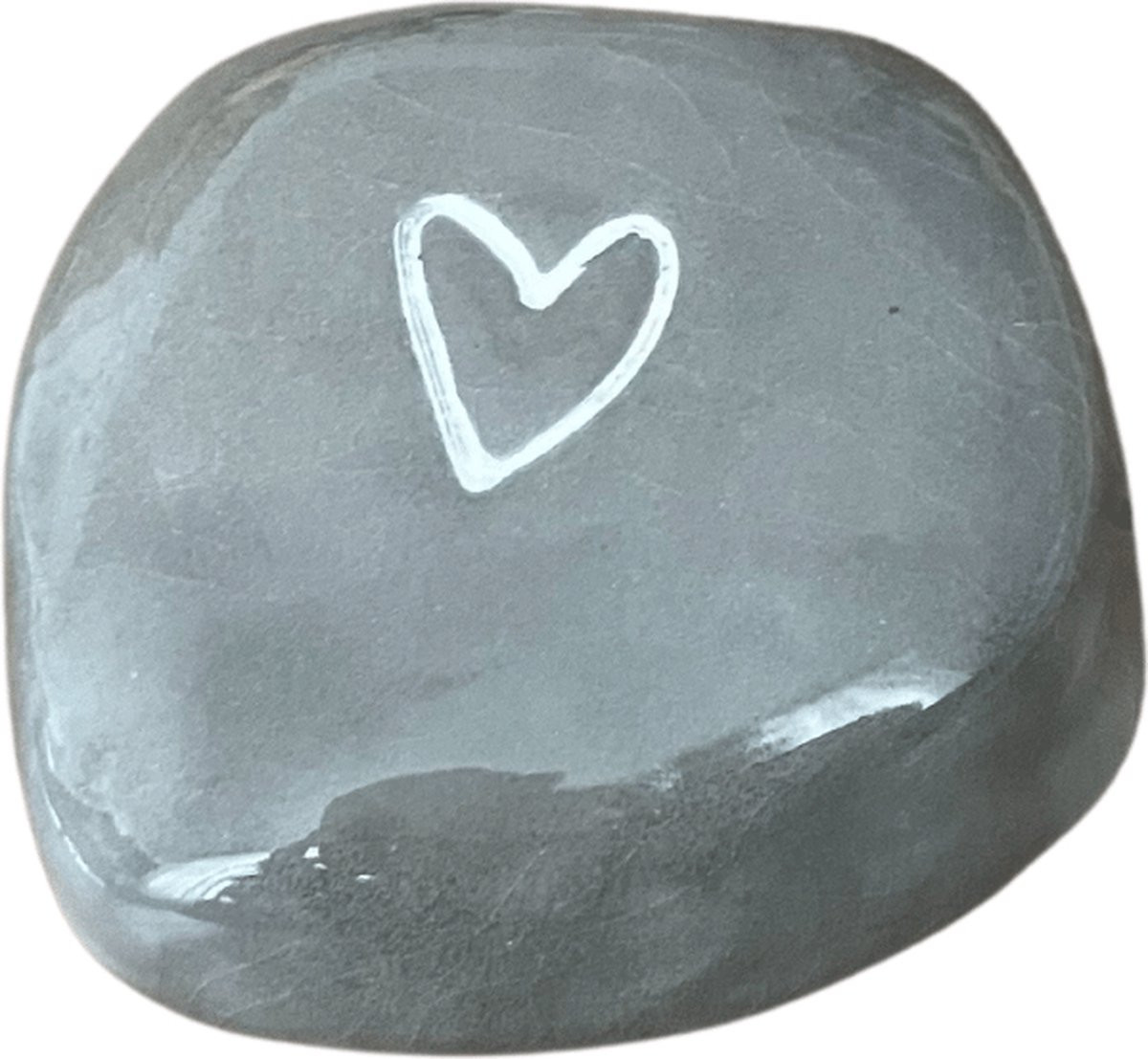 Lalief Handgemaakte Mini Urn in de vorm van een hartje - Wit