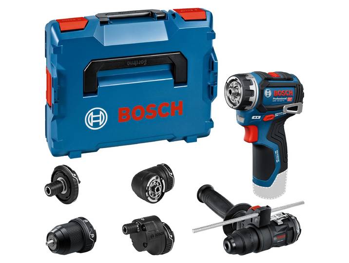 Perceuse-visseuse sans fil BOSCH PROFESSIONAL - Flexiclick GSR 12V-32 FC - Sans batterie ni chargeur - Avec accessoires