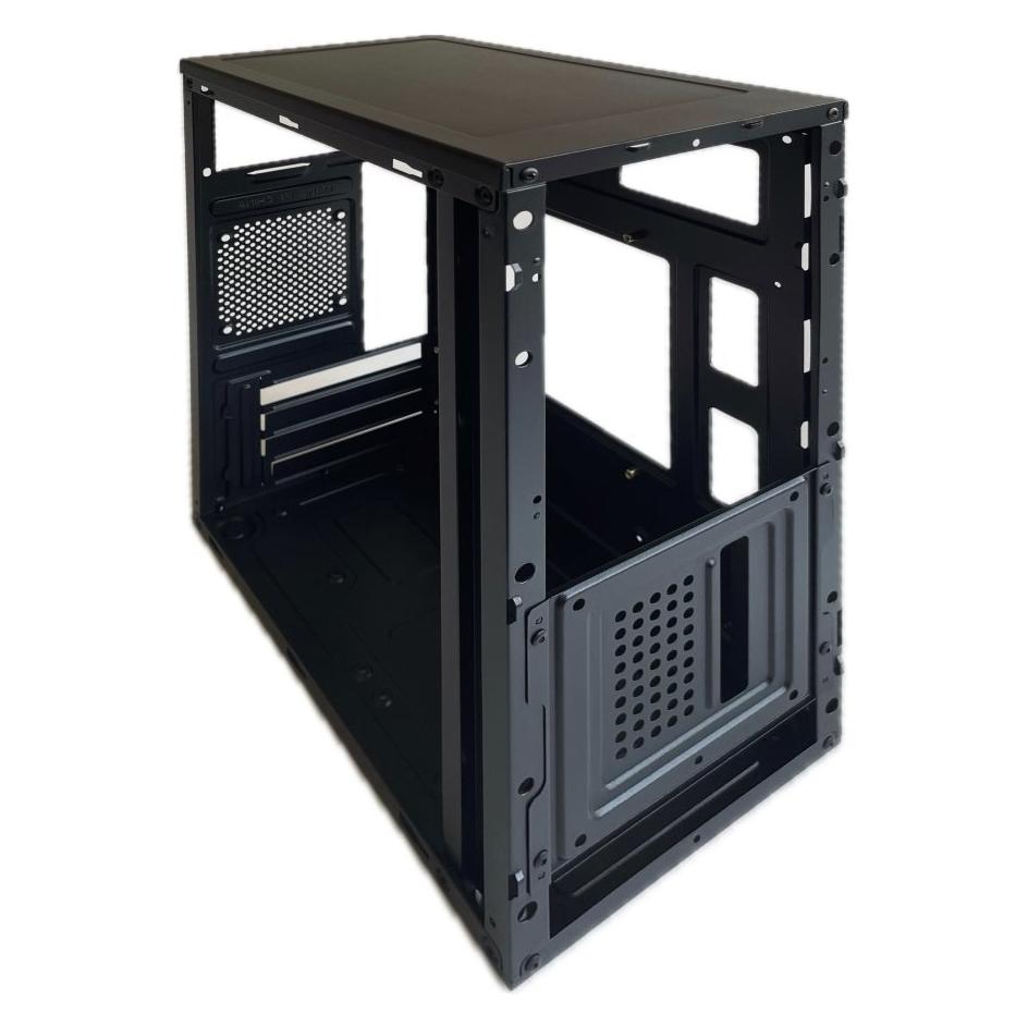 Eurocase skříň MC MF-300B, Micro Tower, 1xUSB-C, 2xUSB 3.0, 2x audio, bez zdroje (mATX, Mini-ITX) (MC MF-300B USB-C)