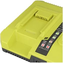 AccuCell, Werkzeugakku + Ladegerät, Dual-Ladegerät für Ryobi BIW180 Akkus – Passend für Werkzeug- & Rasenmäher-Akkus NiMH und Li-Ion