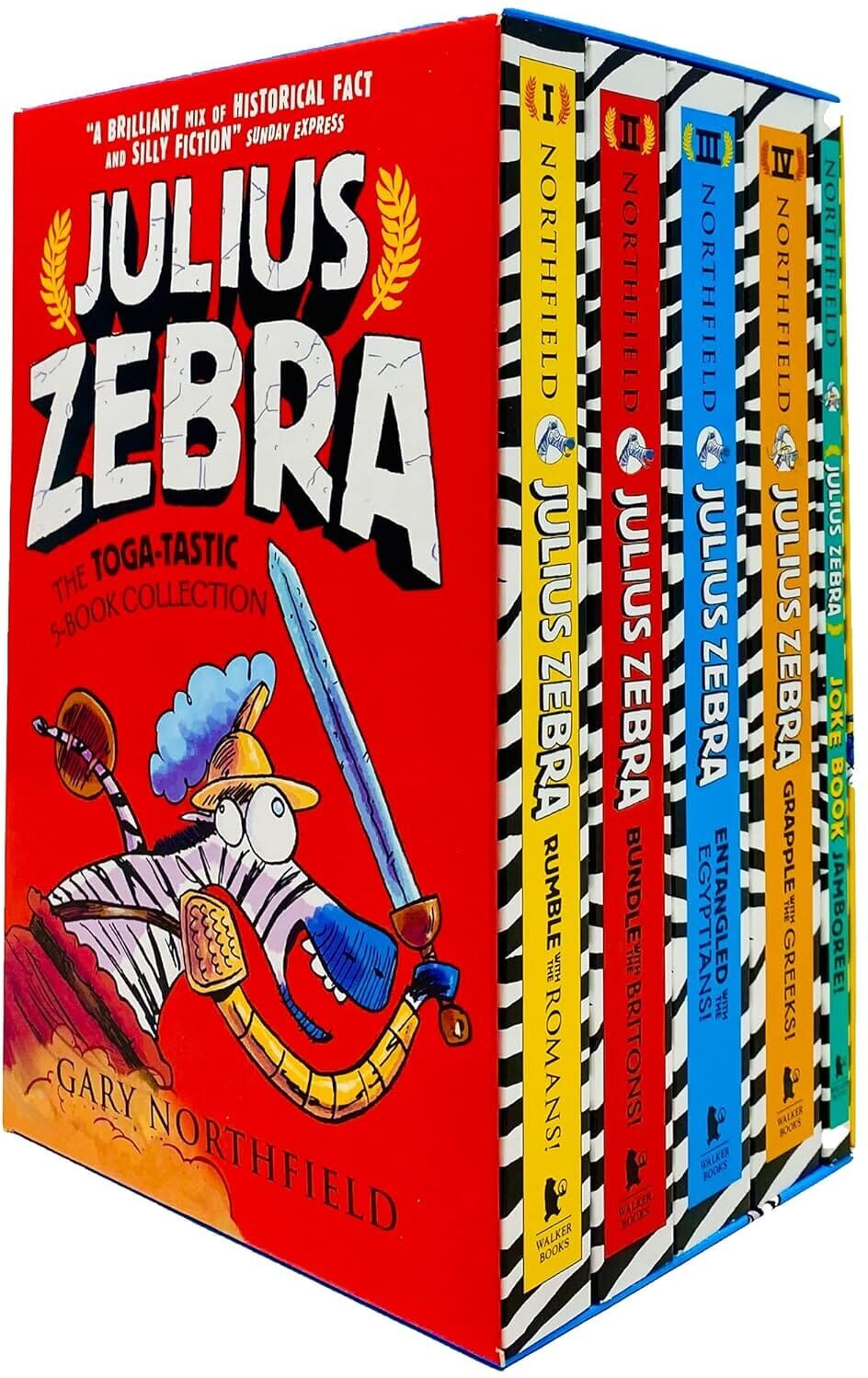 Julius Zebra Series By Gary Northfield 5 Books Collection Box Set - Ages 7-9 - Paperback Walker Books Ltd