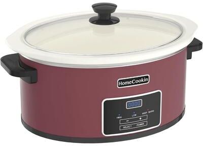 6 QT Digital Programmable Slow Cooker with Removable Crock