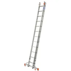 Krause Schiebeleiter »MONTO Fabilo« 2x 12 Sprossen grau, 97x355 cm