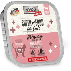 MAC's Cat Vetcare Diätnahrung 100g Schale Katzennassfutter Sparpaket 32 x 100 Gramm Urinary Huhn & Pute