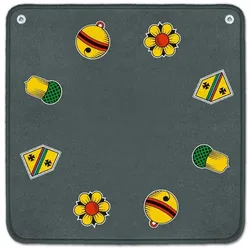 carta.media Jassteppich grau mit deutschen Motiven