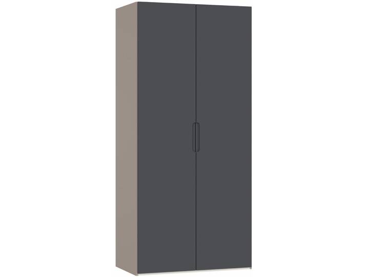 Drehtürenschrank - Farbe: schwarz - Material: Holzwerkstoff - Schweizer Möbelhersteller - 237