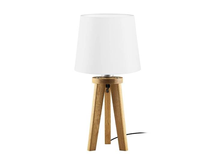 HerzBlut Tischlampe Elli, Holz hell, für Wohn- / Esszimmer, Holz, Skandinavisch, Tischlampe