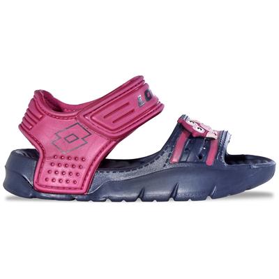 Sandale LOTTO, Mädchen, Gr. 35, navy, pink, Synthetik, mehrfarbig, Schuhe Sandale, - ideal für Spielplatz, Strand & Wasser