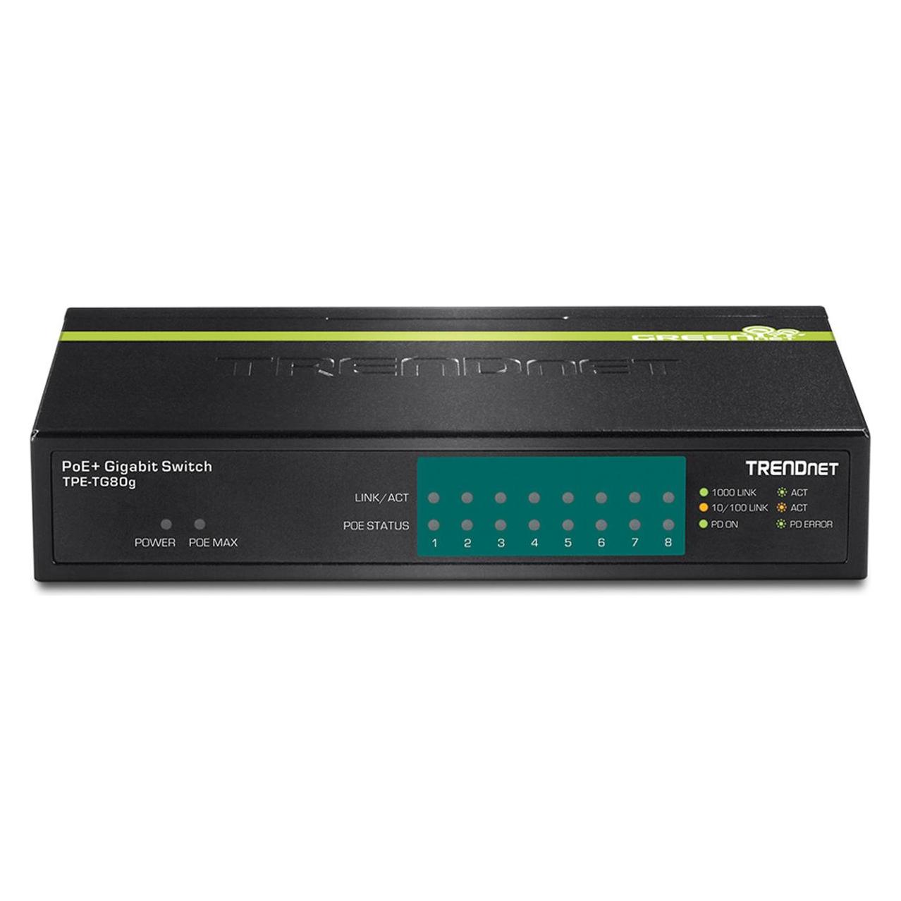 Trendnet TPE-TG80g PoE Switch GREENnet (8 Ports) (TPE-TG80G)