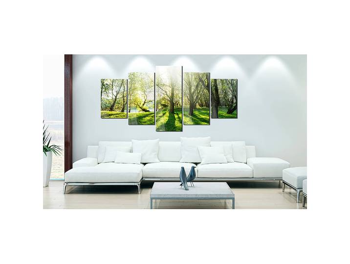 Tableau déco plexiglas Green Glade Plexiglas Vert 200 x 100cm