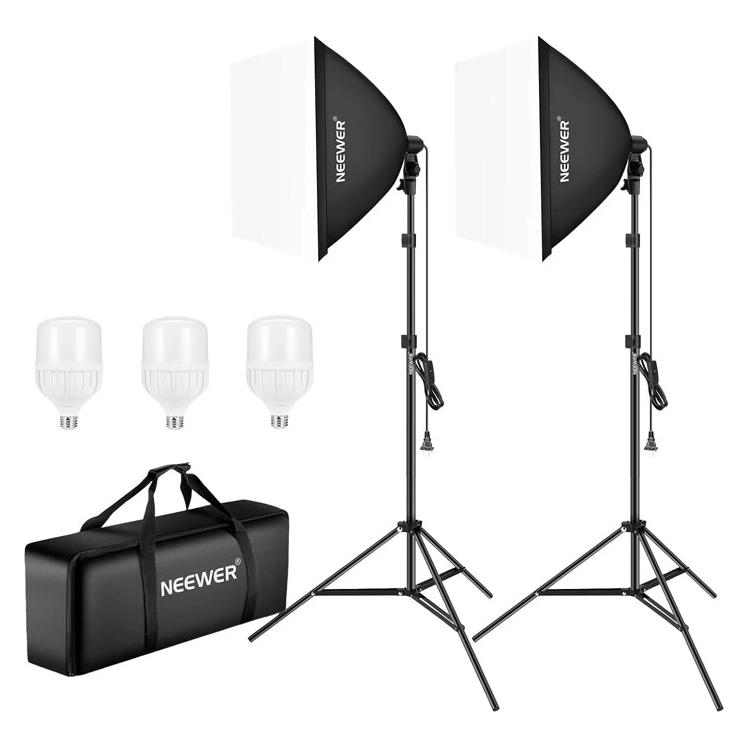 Neewer Zestaw studyjny Zestaw lamp softbox 700W z 3 żarówkami (Softbox) (10102773)