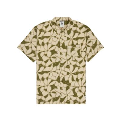 Kurzarmhemd ELEMENT "Peace Camo", Herren, Gr. M, grün (peace camo), Obermaterial: 100% Baumwolle., Hemden
