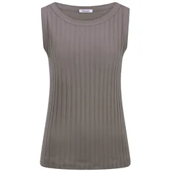 Rundhals-Top Efixelle beige, 46