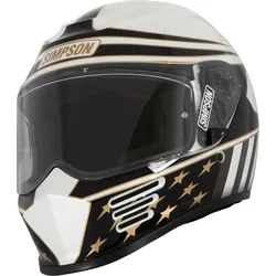 Simpson Speed Americana, Integralhelm - Schwarz/Weiß/Gold - L