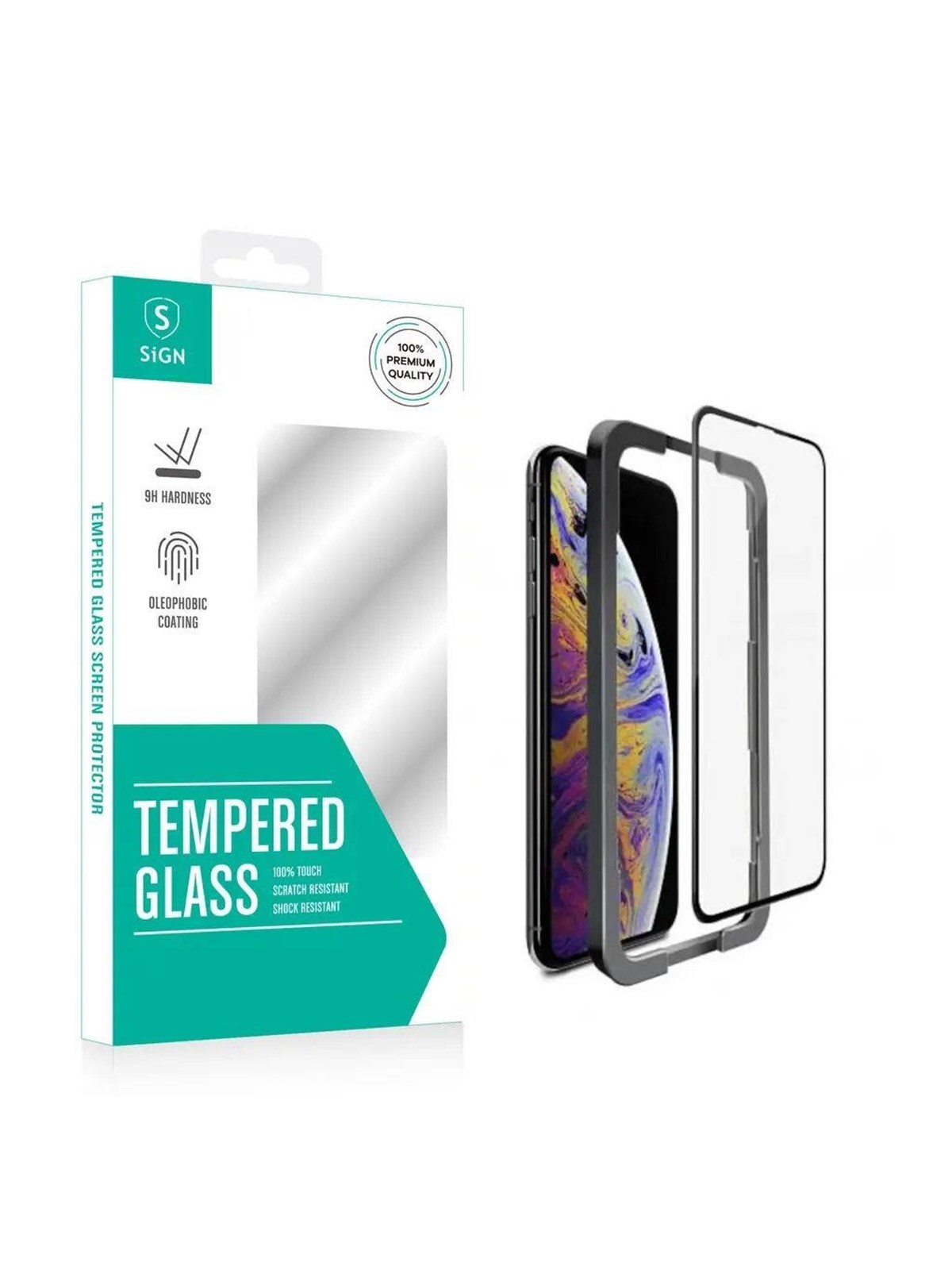 SiGN iPhone 15 Pro Max Screen Protector Tempered Glass + Applicator