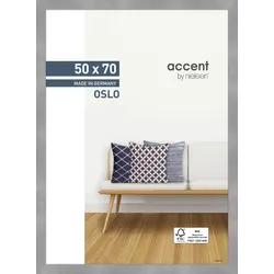 Bilderrahmen OSLO (LB 50x70 cm) - silber - LB 50x70 cm