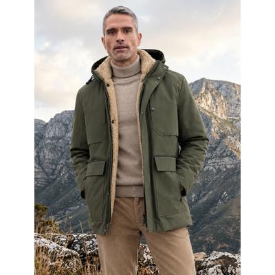 Parka LERROS "2in1 Jacke im Parka-Style, wind- und wasserabweisend", Herren, Gr. M, grün (original olive), 100% Polyester, Jacken Parka