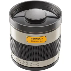 Walimex 800/8,0 DSLR Spiegel Canon R (Canon R, APS-C / DX, Vollformat), Objektiv, Weiss