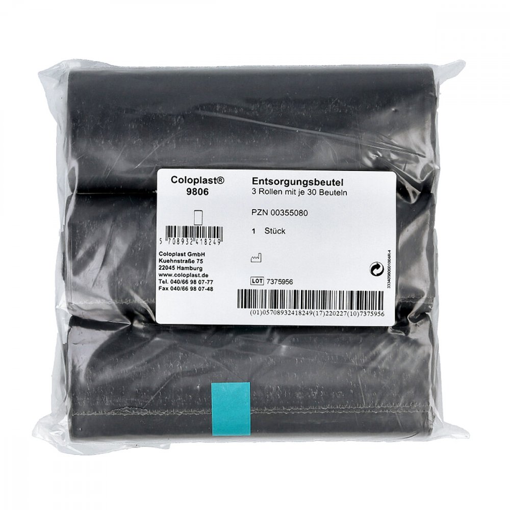 Coloplast GmbH Coloplast Entsorgungsbtl. blau 3 Rol.a.30st.9806 00355080