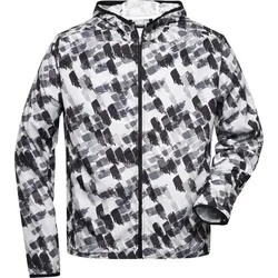 James & Nicholson Herren Sport Jacke Übergangsjacke JN534 black printed XXL