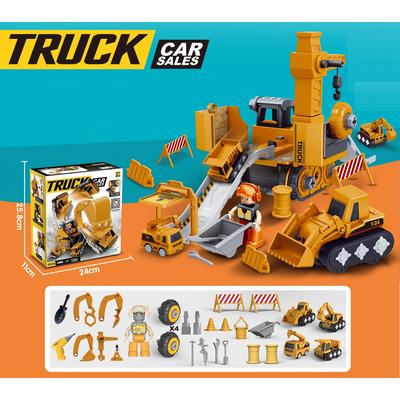 Kids Engineering Vehicle Assembly Set With Tools Educational Construction Toy electric Screwdriver
