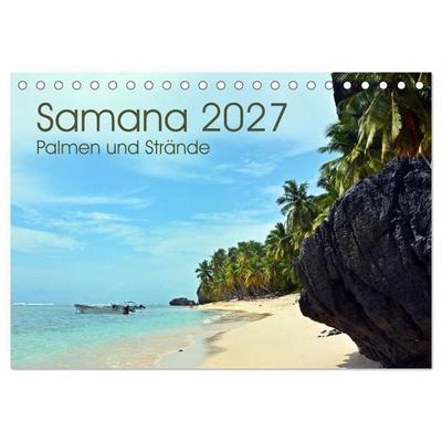 Samana - Palmen und Strände (Tischkalender 2027 DIN A5 quer), CALVENDO Monatskalender