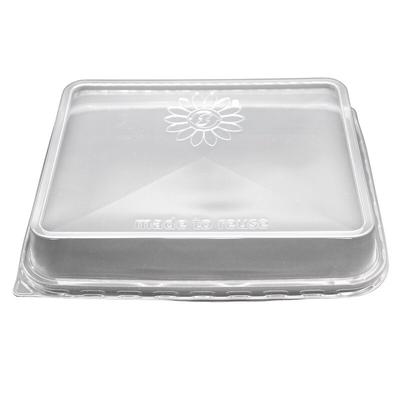Papstar 20x rechteckige Mehrweg-Deckel transparent für Menüschalen