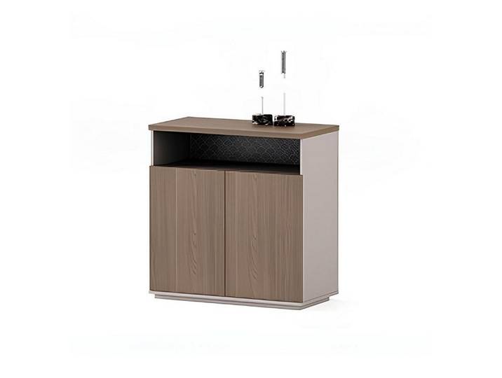 Xlmoebel Kommode Elegante braune Holzkommode mit praktischem Stauraum für Büros (Einzelartikel), Made in Europa