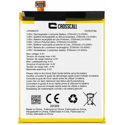 Clappio Interner Akku für Crosscall Action X5 3750mAh Li-Polymer, Smartphone Akku