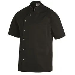 Kochjacke Halbarm "12/2754" - 52 - schwarz