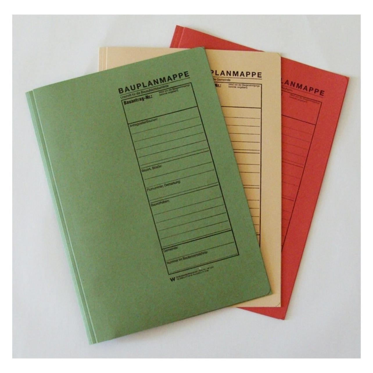Rnk Verlag Bauplanmappe, (B)230 x (H)318 mm, farbig sortiert (B4) (2777)