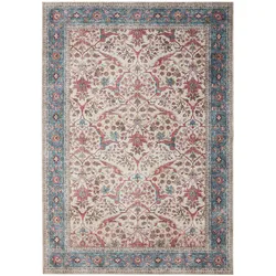 benuta Pop Waschbarer Teppich Laury Multicolor 200x300 cm - Vintage-Stil Teppich im Used-Look
