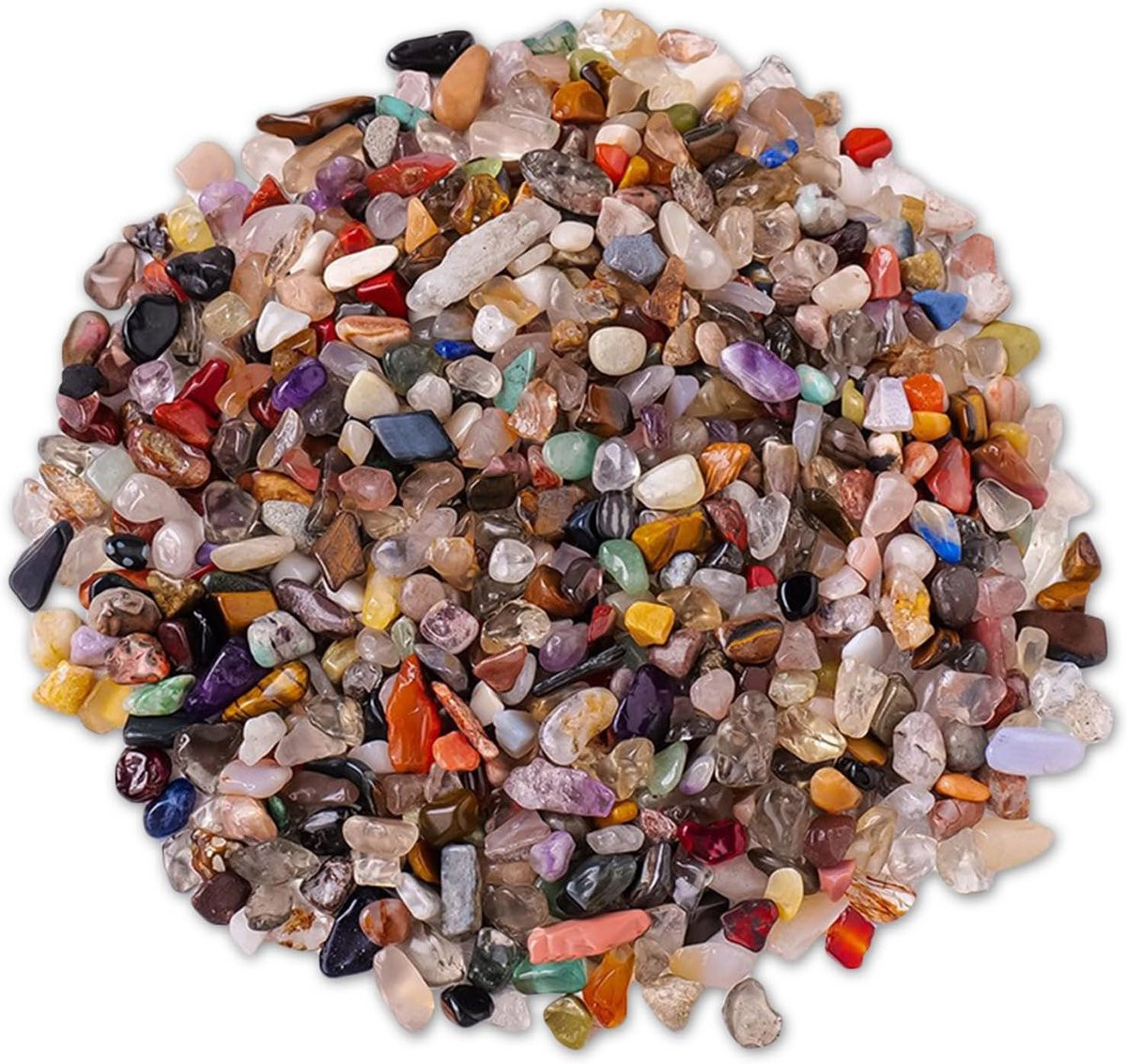 Kleine Edelstenen Mix 5-8 mm - Decoratie Steentjes - Halfedelstenen Gemengd - 500g