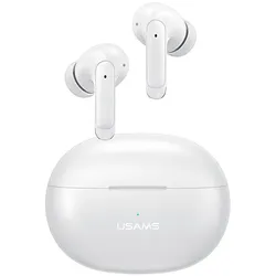 Usams Słuchawki Bluetooth 5.3 TWS X-don series bezprzewodowe biały/white BHUENCXD02 (US-XD19) (6 h, Kabellos), Kopfhörer, Weiss
