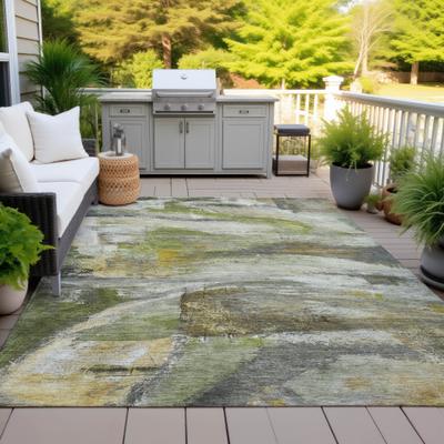 Addison Rugs Machine Washable Indoor/Outdoor Abstract Melting Chantille Rug