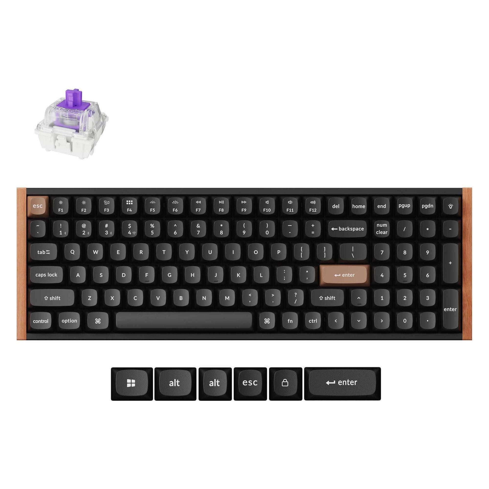 Keychron K4 HE (US, Kabelgebunden, Kabellos) (K4H-F1)
