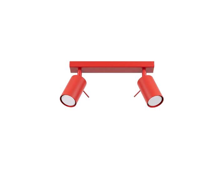 Design Deckenlampe „Ring“ 2-flammig Rot Sollux Lighting