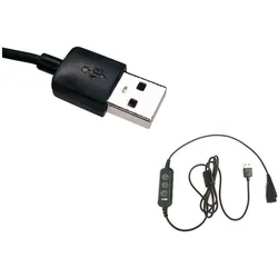 Gequdio USB Kabel kompatibel mit PC und Mac, Headset Zubehör