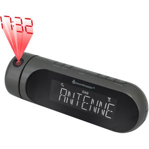 Soundmaster Radiowecker UR6700AN, DAB+ / UKW, zwei Weckzeiten, USB, Projektion