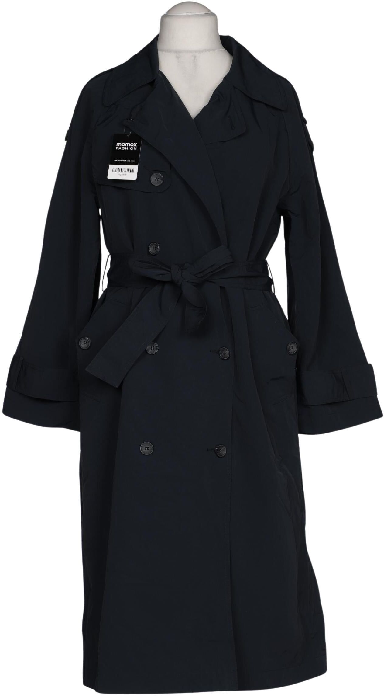 asos Damen Mantel, Marineblau, Gr. EU 36, Synthetik - Second Hand