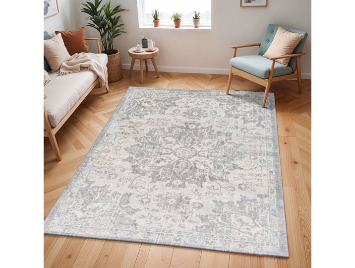 Teppich LIVABLISS EPSOM , grau, B:200cm H:11mm L:290cm, Polypropylen, Teppiche, Teppich