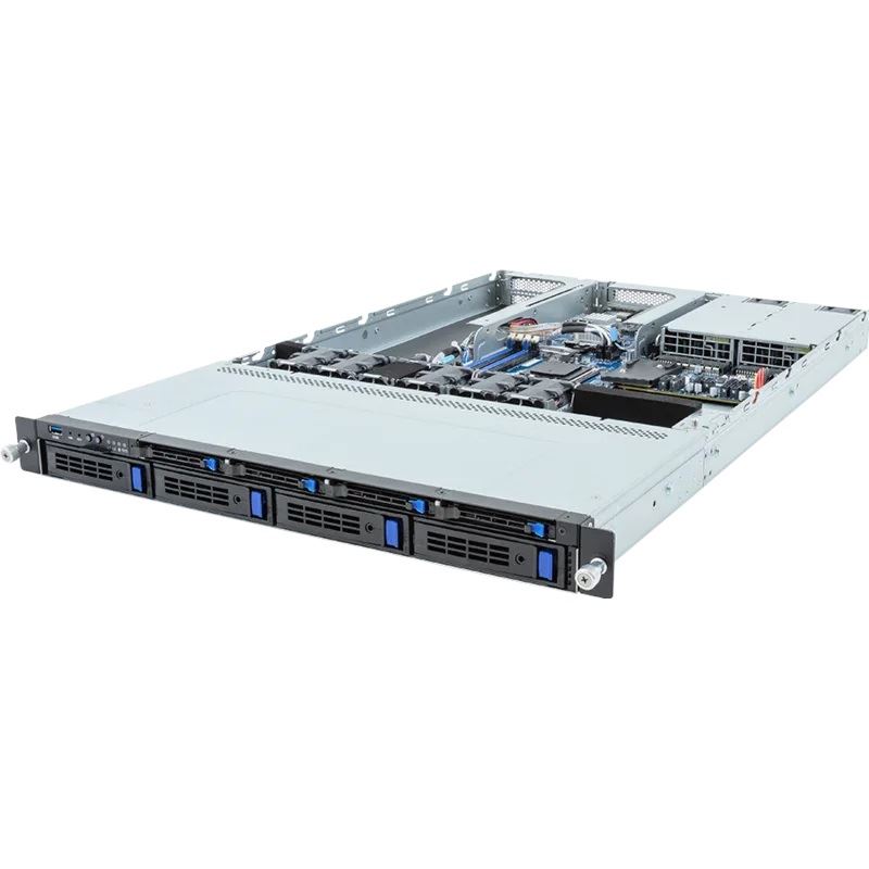 Gigabyte Giga Computing R133-C11-AAG1 1U EPYC & Ryzen 4x3.5"/2.5" 2x800W